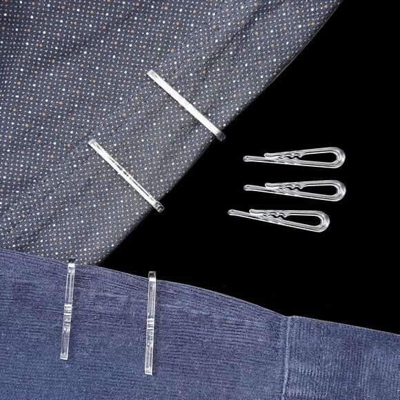 1,000 Pcs Clear Plastic Alligator Clips - Clear 1"-7/16'' Clothes Folding Clips - Picture 7 of 11